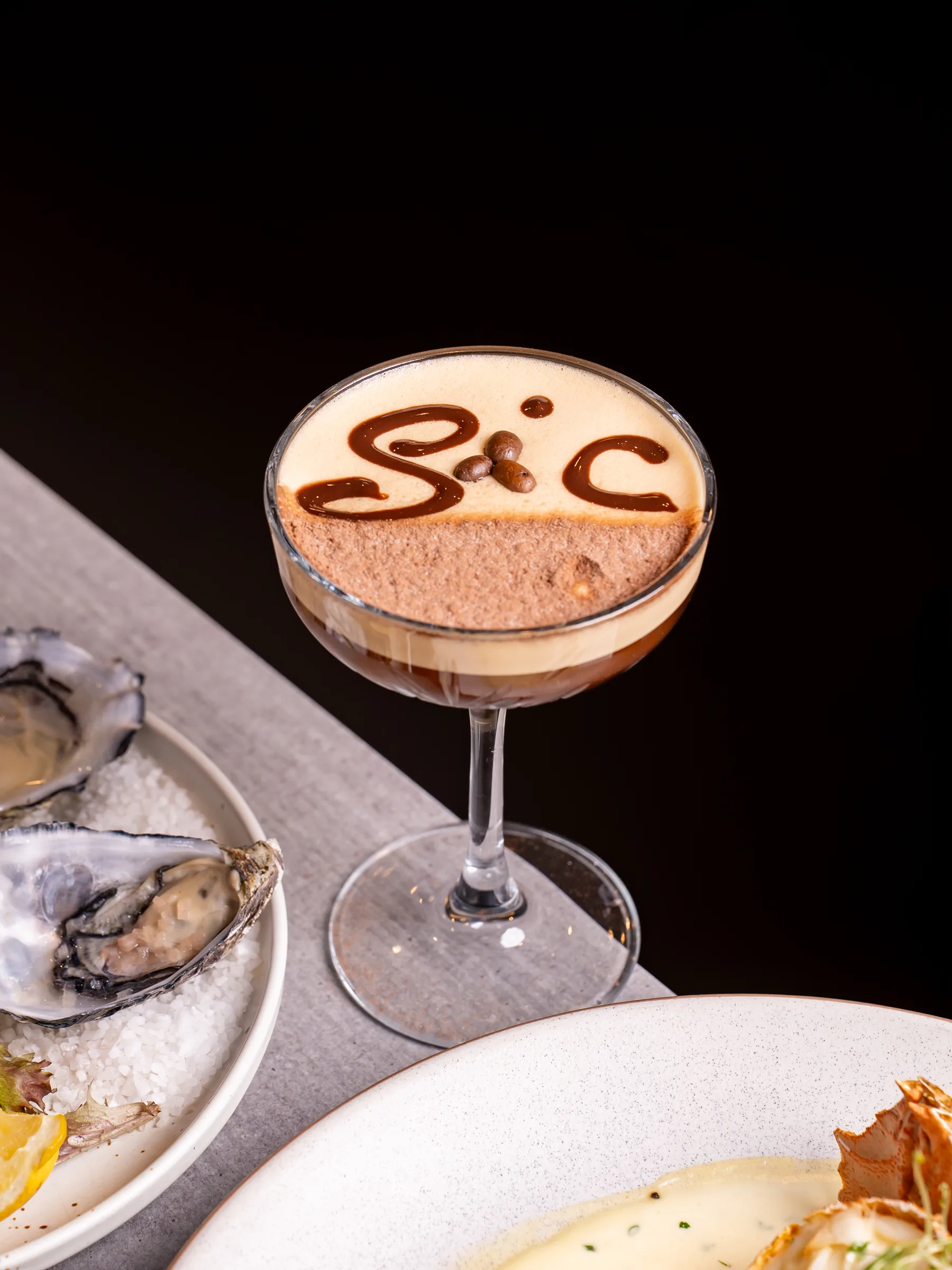 Signature espresso martini at Sage Yellowfin South Bank