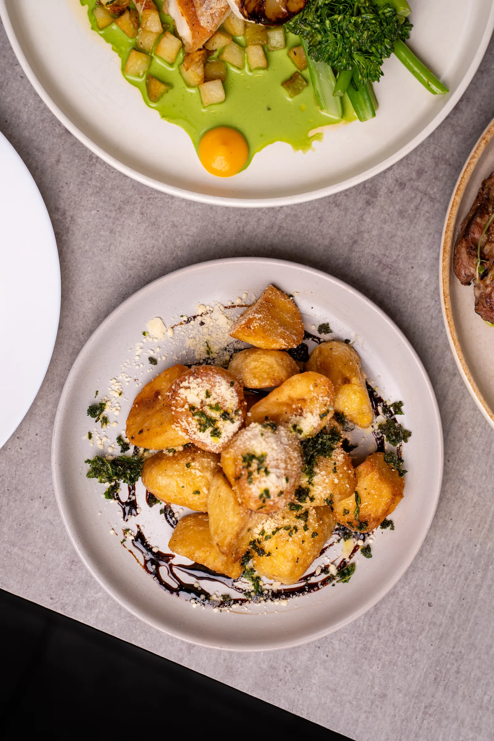Wild pumpkin gnocchi with herb butter at Sage Yellowfin South Bank