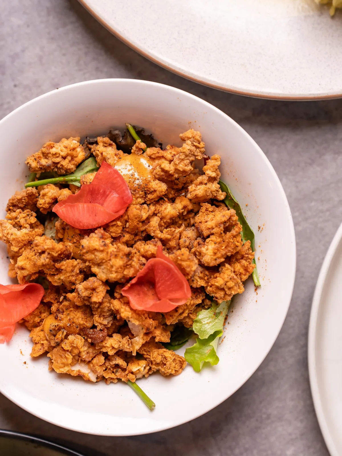 Lamb kofta with labneh and harissa