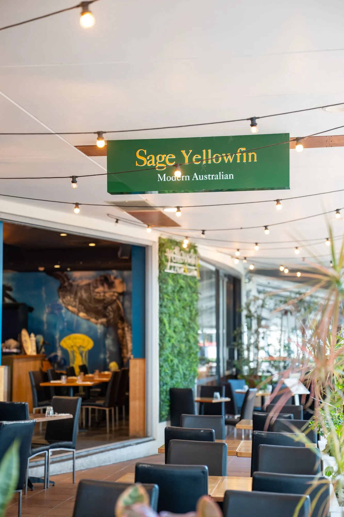 waterfront dining Brisbane — Sage Yellowfin South Bank riverside restaurant