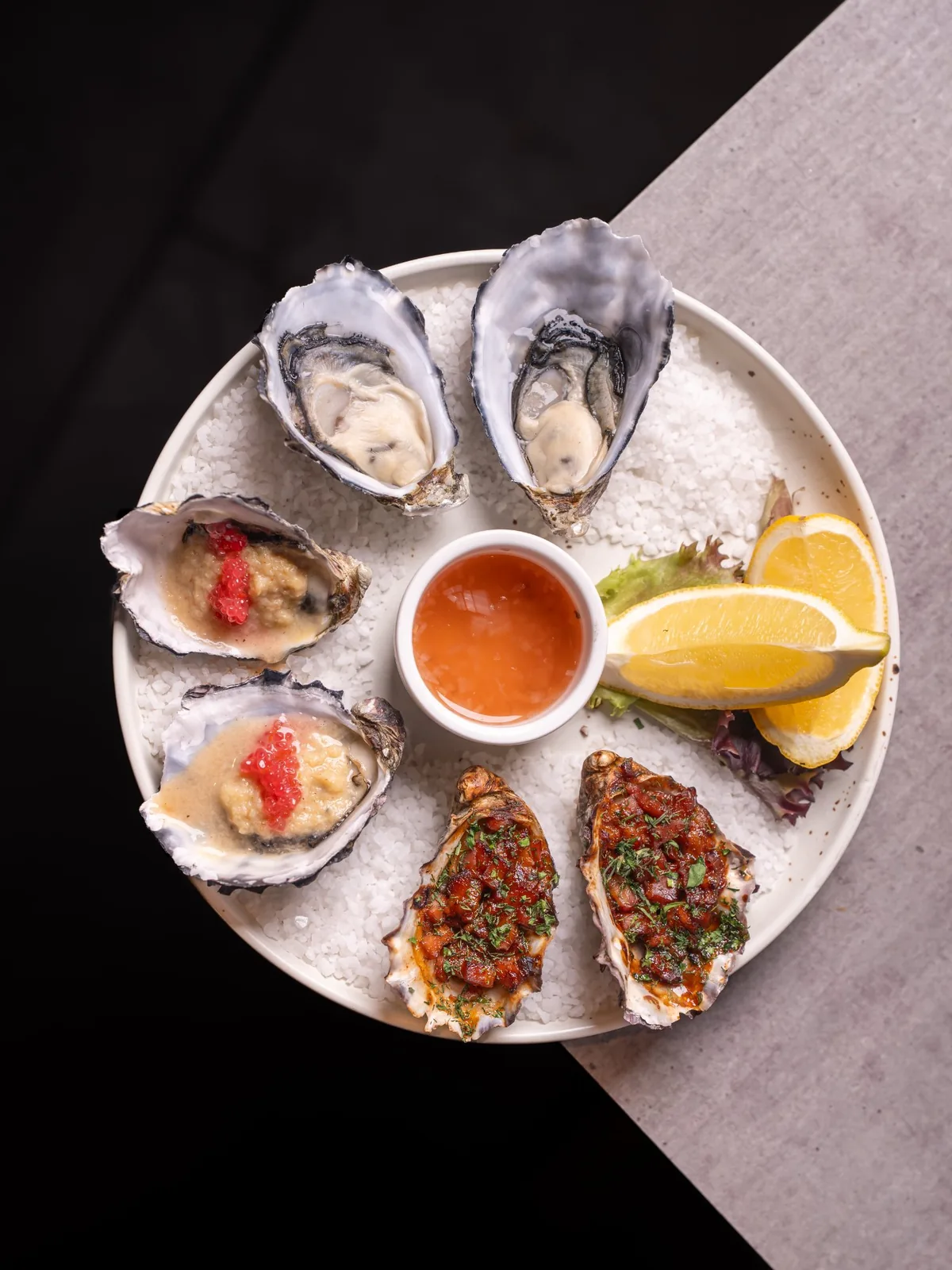 best oysters Brisbane — fresh shucked oysters platter at Sage Yellowfin South Bank